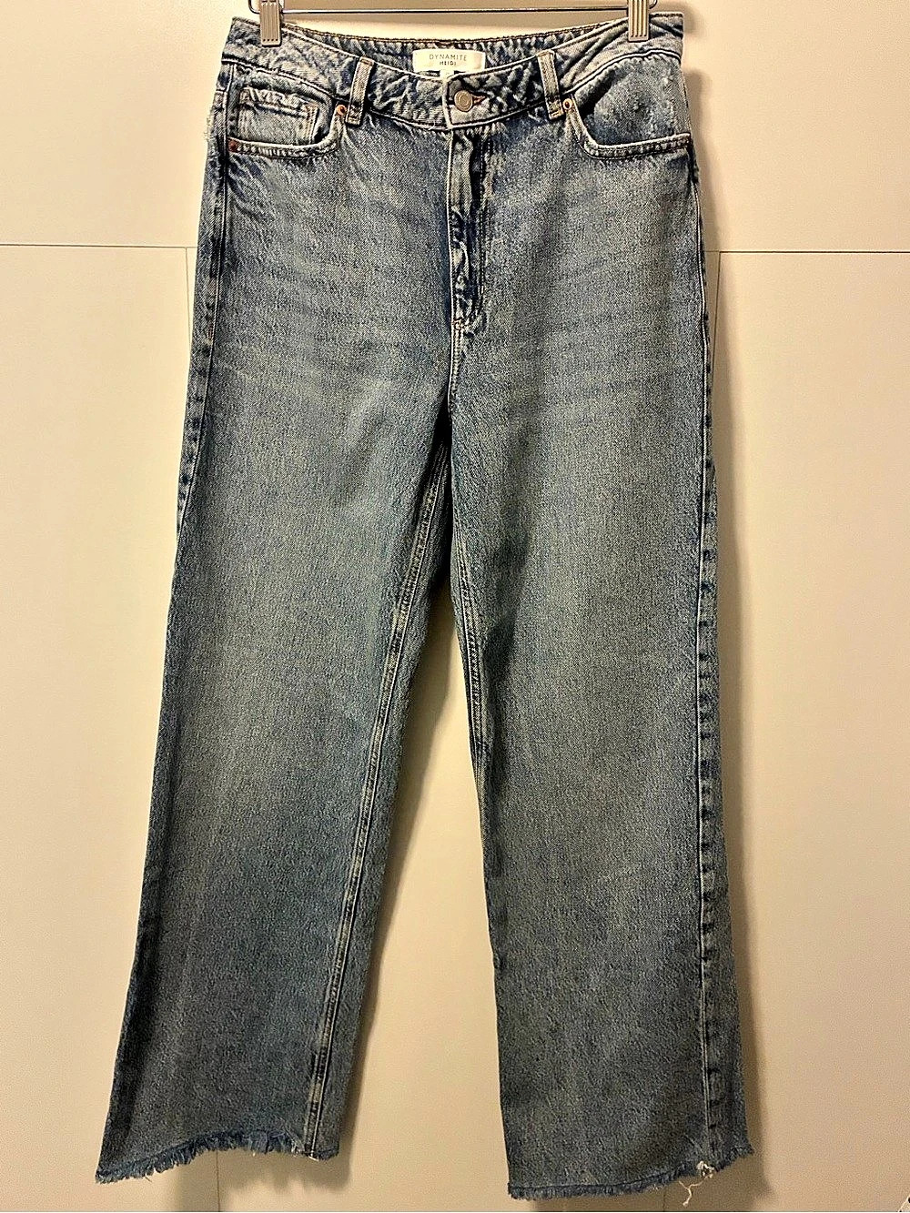 Dynamite Heidi High Rise Wide Leg Jeans Blue